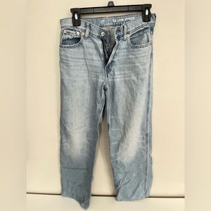 GAP teen low stride relaxed fit jeans. Teen size 14. Light wash.
